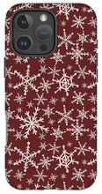 Load image into Gallery viewer, Red Snowflakes - Phone Case
