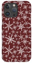 Load image into Gallery viewer, Red Snowflakes - Phone Case