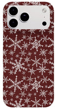 Load image into Gallery viewer, Red Snowflakes - Phone Case