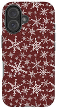 Load image into Gallery viewer, Red Snowflakes - Phone Case