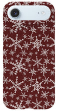 Load image into Gallery viewer, Red Snowflakes - Phone Case