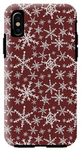 Load image into Gallery viewer, Red Snowflakes - Phone Case