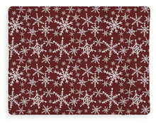 Load image into Gallery viewer, Red Snowflakes - Blanket