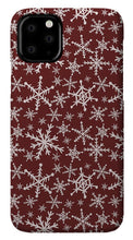 Load image into Gallery viewer, Red Snowflakes - Phone Case