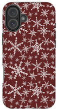 Load image into Gallery viewer, Red Snowflakes - Phone Case