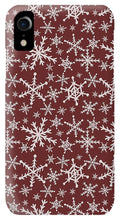 Load image into Gallery viewer, Red Snowflakes - Phone Case