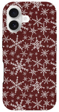 Load image into Gallery viewer, Red Snowflakes - Phone Case