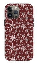 Load image into Gallery viewer, Red Snowflakes - Phone Case