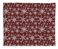 Load image into Gallery viewer, Red Snowflakes - Blanket