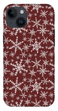 Load image into Gallery viewer, Red Snowflakes - Phone Case
