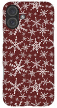 Load image into Gallery viewer, Red Snowflakes - Phone Case