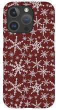 Load image into Gallery viewer, Red Snowflakes - Phone Case