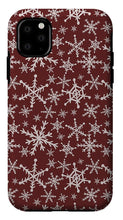 Load image into Gallery viewer, Red Snowflakes - Phone Case