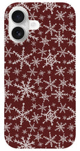 Load image into Gallery viewer, Red Snowflakes - Phone Case