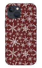 Load image into Gallery viewer, Red Snowflakes - Phone Case