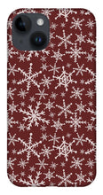 Load image into Gallery viewer, Red Snowflakes - Phone Case