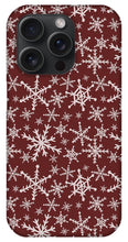 Load image into Gallery viewer, Red Snowflakes - Phone Case