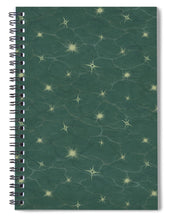 Load image into Gallery viewer, Sparkles on Water Pattern - Spiral Notebook