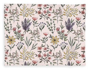 Spring Botanical Pattern - Blanket