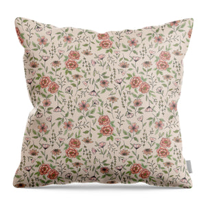 Spring Floral Pattern - Throw Pillow