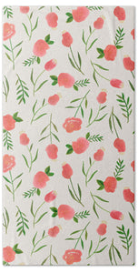 Spring Watercolor Flowers - Beach Towel