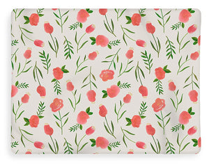 Spring Watercolor Flowers - Blanket