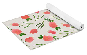 Spring Watercolor Flowers - Yoga Mat