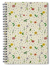 Load image into Gallery viewer, Sprinkles and Flowers Pattern - Spiral Notebook