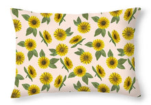 Load image into Gallery viewer, Sunflower Watercolor Pattern - Throw Pillow