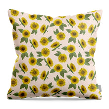 Load image into Gallery viewer, Sunflower Watercolor Pattern - Throw Pillow