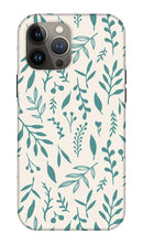 Load image into Gallery viewer, Teal Falling Leaves Pattern - Phone Case