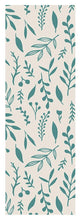 Load image into Gallery viewer, Teal Falling Leaves Pattern - Yoga Mat