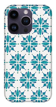 Load image into Gallery viewer, Teal Watercolor Tile Pattern - Phone Case