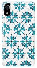 Load image into Gallery viewer, Teal Watercolor Tile Pattern - Phone Case