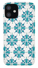 Load image into Gallery viewer, Teal Watercolor Tile Pattern - Phone Case