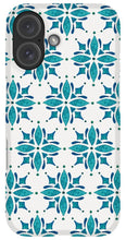 Load image into Gallery viewer, Teal Watercolor Tile Pattern - Phone Case