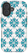 Load image into Gallery viewer, Teal Watercolor Tile Pattern - Phone Case