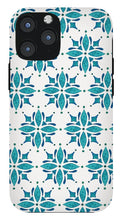 Load image into Gallery viewer, Teal Watercolor Tile Pattern - Phone Case