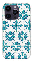 Load image into Gallery viewer, Teal Watercolor Tile Pattern - Phone Case