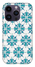 Load image into Gallery viewer, Teal Watercolor Tile Pattern - Phone Case