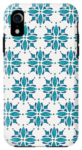 Load image into Gallery viewer, Teal Watercolor Tile Pattern - Phone Case