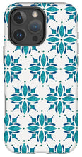 Load image into Gallery viewer, Teal Watercolor Tile Pattern - Phone Case