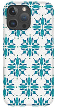 Load image into Gallery viewer, Teal Watercolor Tile Pattern - Phone Case