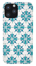 Load image into Gallery viewer, Teal Watercolor Tile Pattern - Phone Case