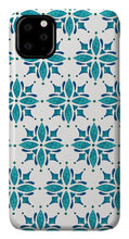 Load image into Gallery viewer, Teal Watercolor Tile Pattern - Phone Case