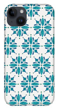 Load image into Gallery viewer, Teal Watercolor Tile Pattern - Phone Case