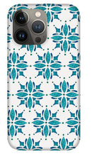 Load image into Gallery viewer, Teal Watercolor Tile Pattern - Phone Case
