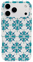 Load image into Gallery viewer, Teal Watercolor Tile Pattern - Phone Case