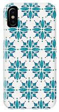 Load image into Gallery viewer, Teal Watercolor Tile Pattern - Phone Case