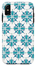 Load image into Gallery viewer, Teal Watercolor Tile Pattern - Phone Case